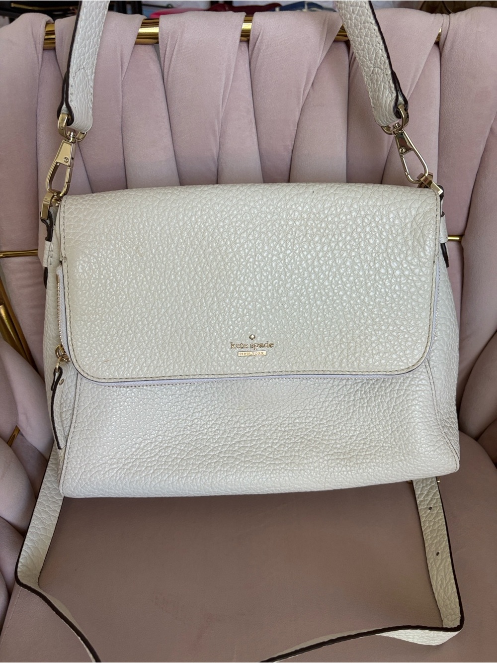 FREE SHIPPING⭐️ kate spade ♠️ White Leather 2Way